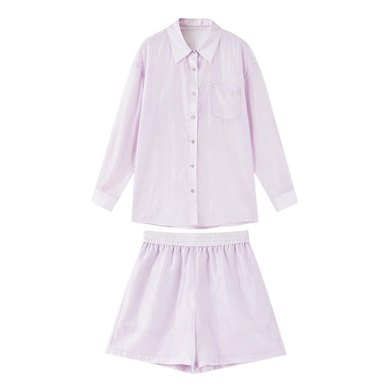 Qiushui Yiren Summer Casual Loose-Fit Lapel Two-Piece Set L
Qiushui Yiren Summer Casual Loose-Fit Lapel Two-Piece Set L