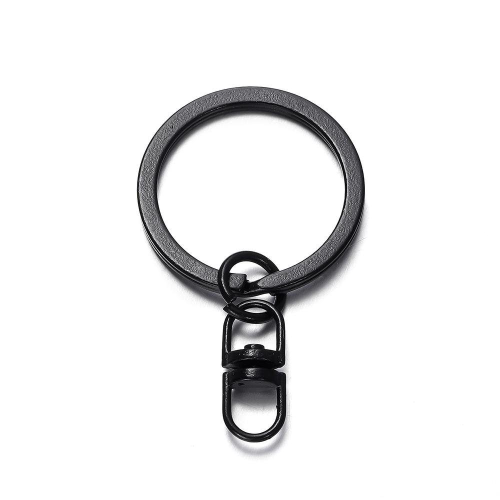 4Pcs/Lot 30mm Colorful Keyring Key Chains Rings Round Hook with 8-shape Clasp for Keychain Pendants Jewelry Making Supplies чёрный
4Pcs/Lot 30mm Colorful Keyring Key Chains Rings Round Hook with 8-shape Clasp for Keychain Pendants Jewelry Making Supplies чёрный