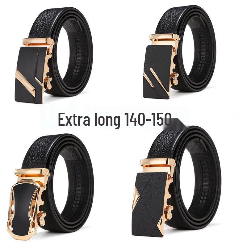 Men s Extra Long Khaki Leather Belt with Automatic Buckle - 140-150cm Casual Business Cowhide Waist Belt PU 105-130cm, Defaults at 120cm
Men s Extra Long Khaki Leather Belt with Automatic Buckle - 140-150cm Casual Business Cowhide Waist Belt PU 105-130cm, Defaults at 120cm