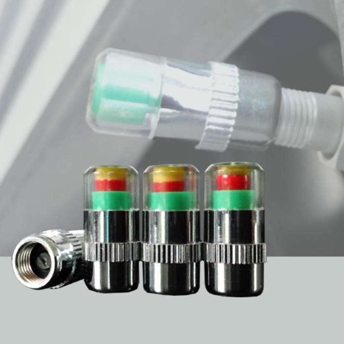 Lot de 4 pcs Manomètre pour pneus bouchon d alerte de pression des pneus 2.2Bar 32PSI
Lot de 4 pcs Manomètre pour pneus bouchon d alerte de pression des pneus 2.2Bar 32PSI