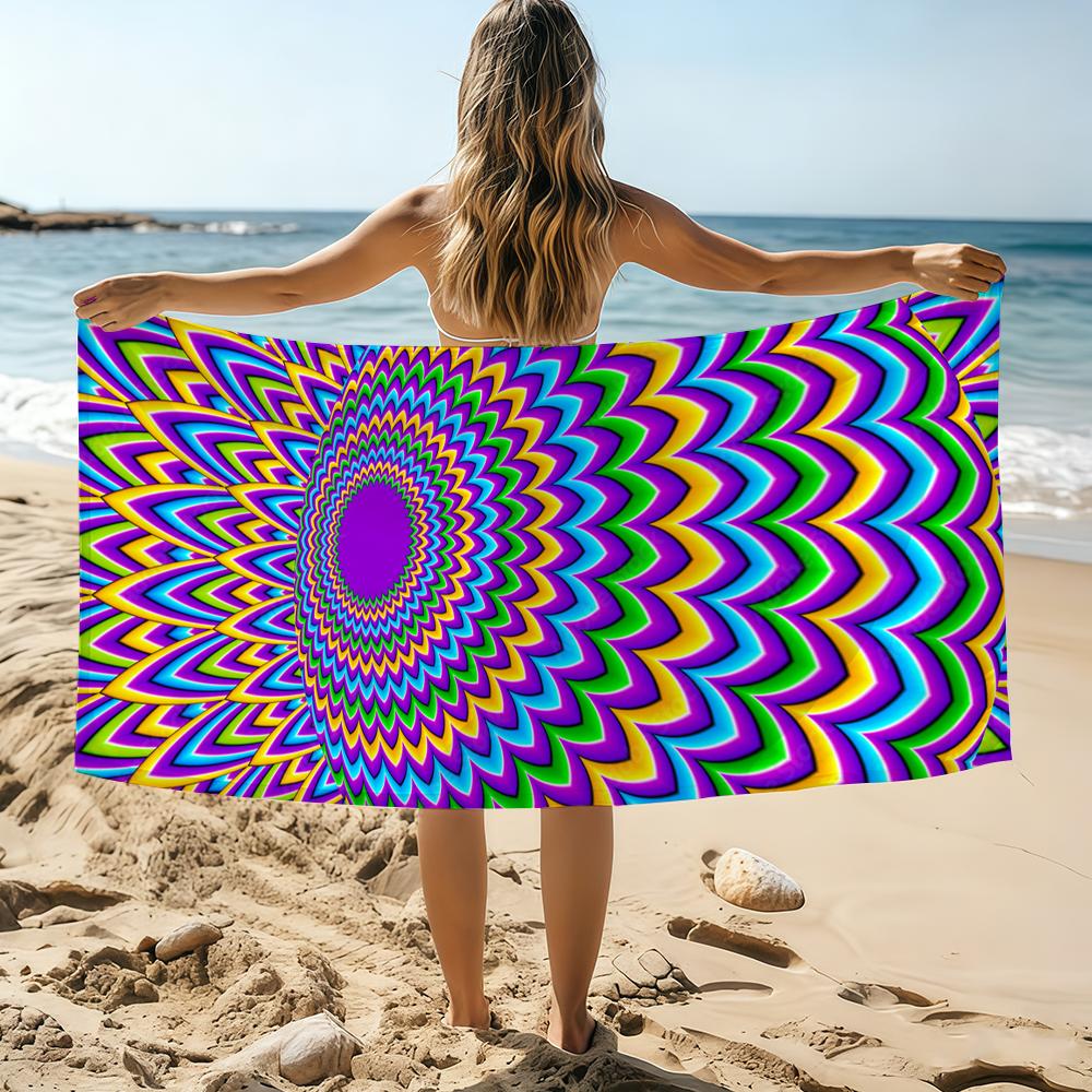3D O-Optical Illusion Towel Beach Towel Oversized Quick Dry Towel Absorbent Soft Swim BeachTowels for Men Women W40*H60(CM)
3D O-Optical Illusion Towel Beach Towel Oversized Quick Dry Towel Absorbent Soft Swim BeachTowels for Men Women W40*H60(CM)