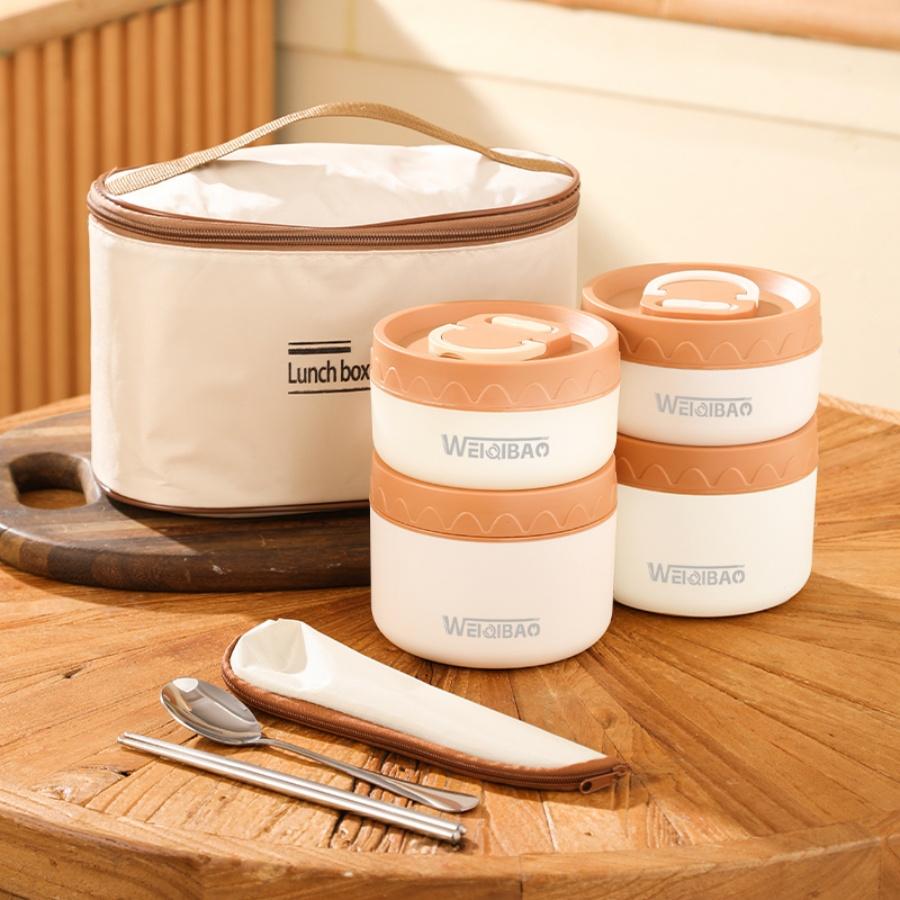 Portable 304 stainless steel lunch box with high aesthetic value for office workers, student lunch box, light food box 450ml белый
Portable 304 stainless steel lunch box with high aesthetic value for office workers, student lunch box, light food box 450ml белый