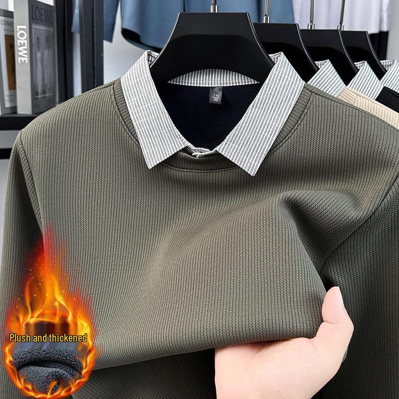 2025 Men s Fleece-Lined Two-Piece Sweater for Autumn/Winter - Casual Business Style 3XL хакі
2025 Men s Fleece-Lined Two-Piece Sweater for Autumn/Winter - Casual Business Style 3XL хакі