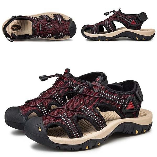 Men Sandals Outdoor Hiking Sandals Waterproof Comfortable Sandals Fisherman Beach Shoes Closed Toe Water Shoes 48 червоний/чорний
Men Sandals Outdoor Hiking Sandals Waterproof Comfortable Sandals Fisherman Beach Shoes Closed Toe Water Shoes 48 червоний/чорний