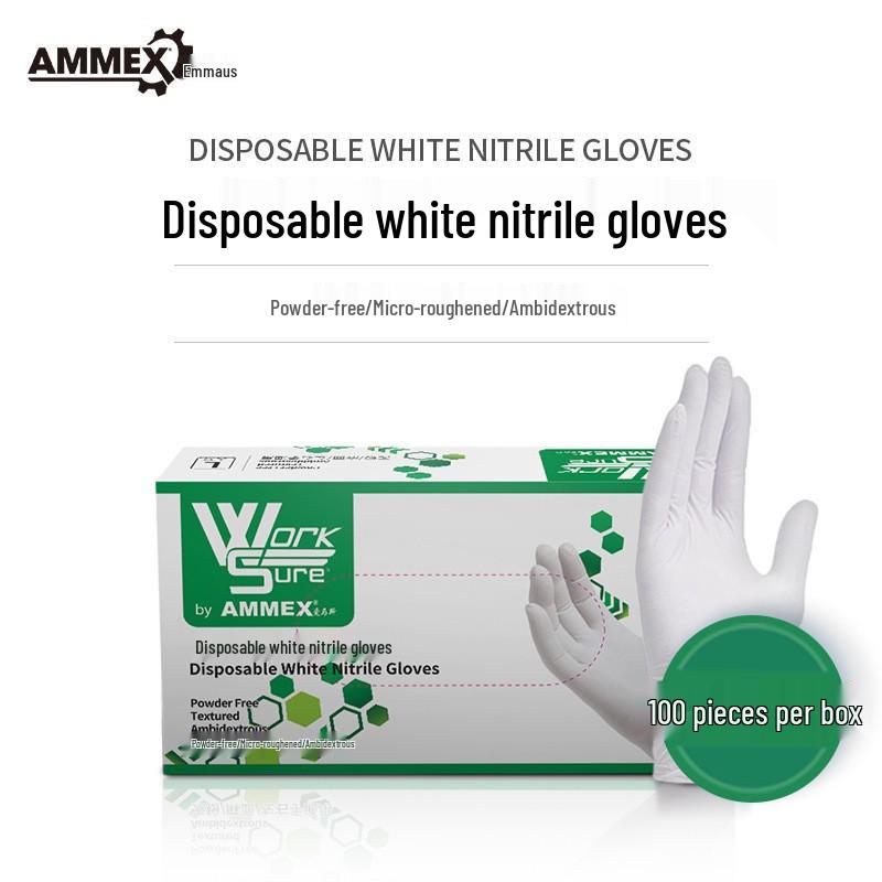 Airmas Durable Deep Blue Disposable Nitrile Gloves - Powder-Free, Thickened, Easy-Solvent, Acid-Alkali Resistant for Laboratory Use M
Airmas Durable Deep Blue Disposable Nitrile Gloves - Powder-Free, Thickened, Easy-Solvent, Acid-Alkali Resistant for Laboratory Use M