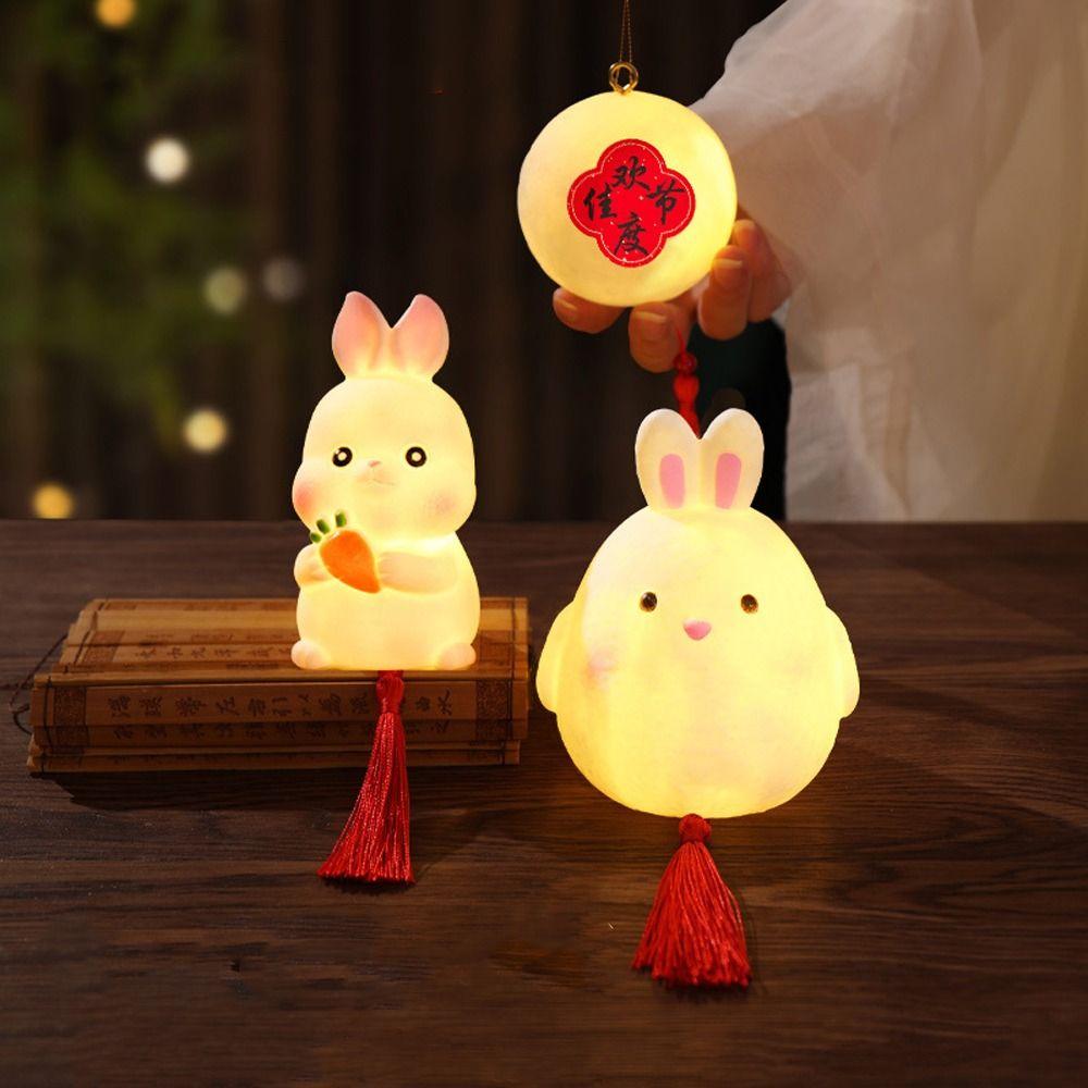 Cartoon Portable Handheld Lamp Blessing LED Lantern Toys Chinese Rabbit Lantern Kindergarten Style 1
Cartoon Portable Handheld Lamp Blessing LED Lantern Toys Chinese Rabbit Lantern Kindergarten Style 1