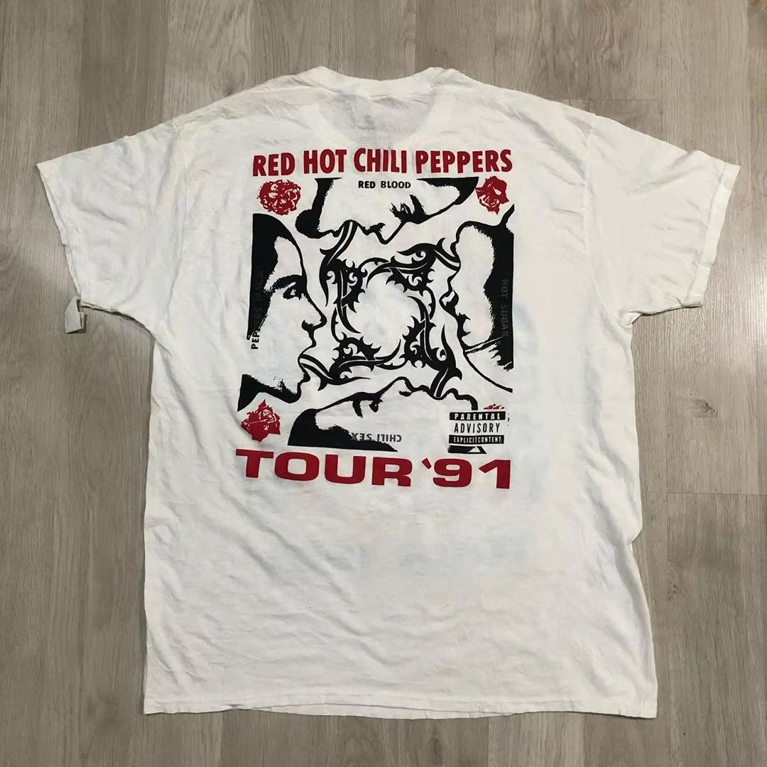 The Short-sleeved Couple s Vintage T-shirts of The Band RedHotChiliPeppers Are Super Popular on Instagram for Both Men and Women 4XL
The Short-sleeved Couple s Vintage T-shirts of The Band RedHotChiliPeppers Are Super Popular on Instagram for Both Men and Women 4XL