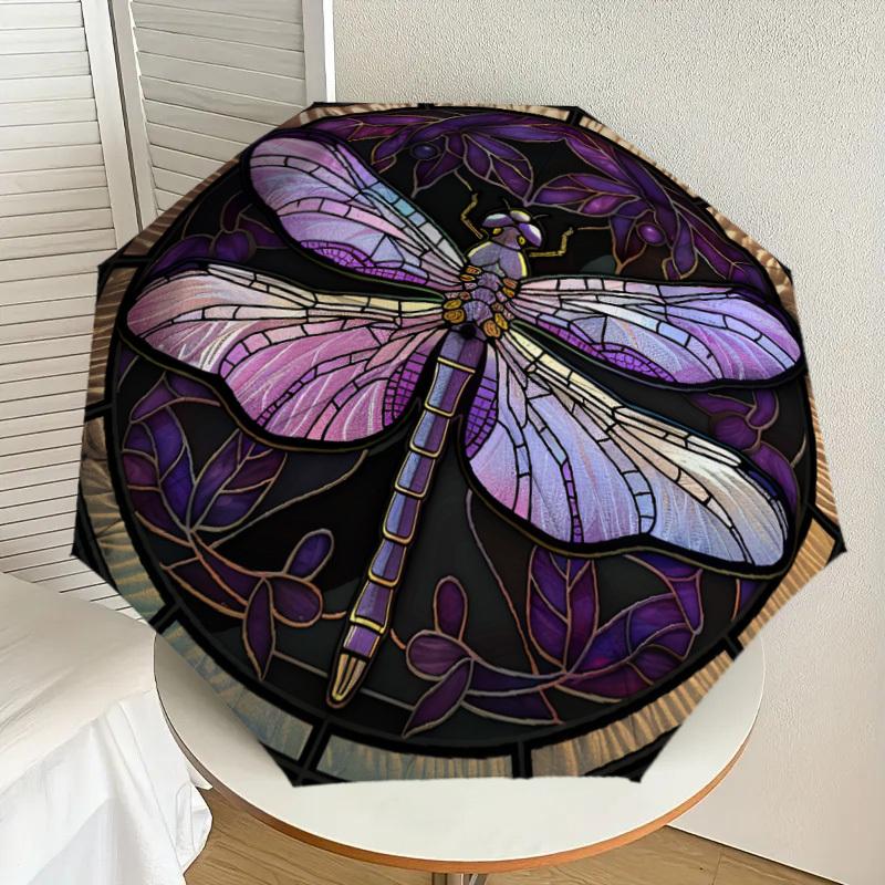 1pc Stained Glass Dragonfly Design Umbrella with Plastic Handle,Suitable for All Seasons Home Travel Outdoor UmbrellaDD746
1pc Stained Glass Dragonfly Design Umbrella with Plastic Handle,Suitable for All Seasons Home Travel Outdoor UmbrellaDD746