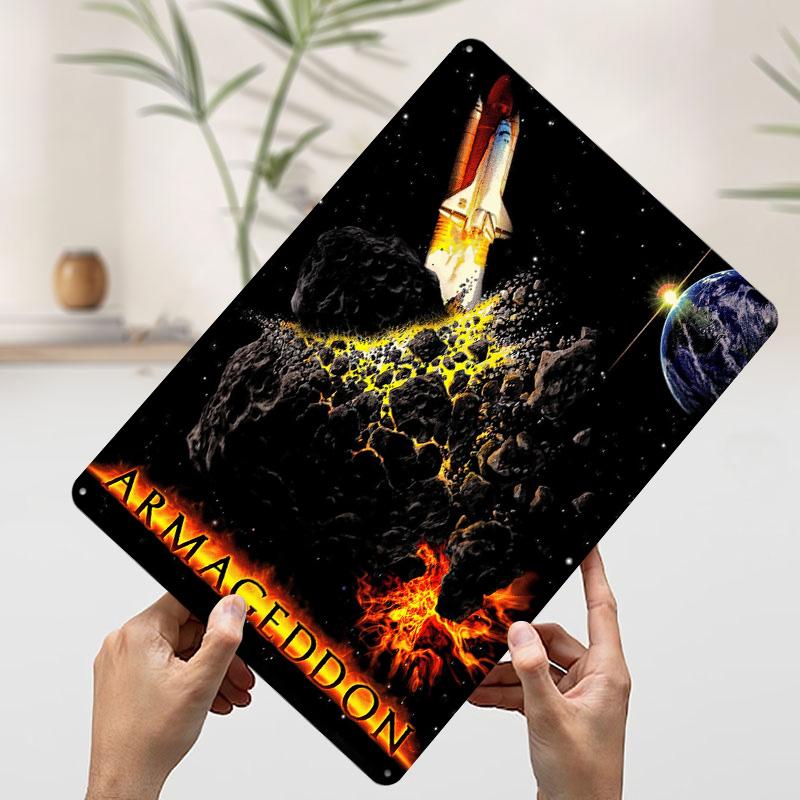 Armageddon Space Shuttle and Asteroid Printed Poster Customized Wall Art Retro Vintage Metal Tin Signs for Office Decor Room 7.9x11.8In(20x30cm)
Armageddon Space Shuttle and Asteroid Printed Poster Customized Wall Art Retro Vintage Metal Tin Signs for Office Decor Room 7.9x11.8In(20x30cm)