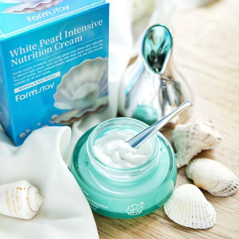 FARMSTAY WHITE PEARL INTENSIVE NUTRITION CREAM, Антивозрастной, Kbeauty, Корейская косметика, образец
FARMSTAY WHITE PEARL INTENSIVE NUTRITION CREAM, Антивозрастной, Kbeauty, Корейская косметика, образец
