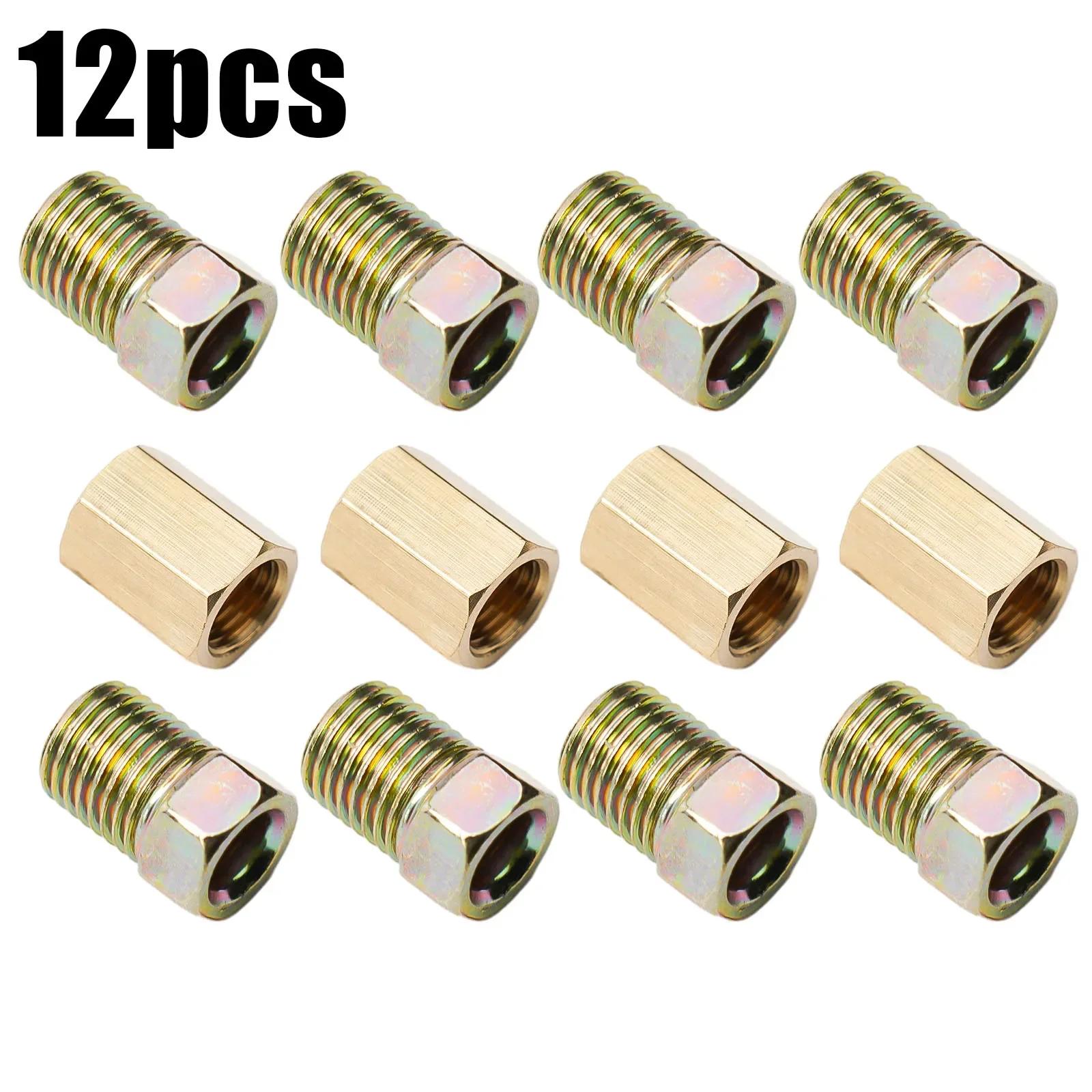 12Pcs Brake Line Connector 3/8IN- 24 Threads Brake Line Fittings Replaces For 3/16 Tube 3/8-24 Threads China Mainland
12Pcs Brake Line Connector 3/8IN- 24 Threads Brake Line Fittings Replaces For 3/16 Tube 3/8-24 Threads China Mainland