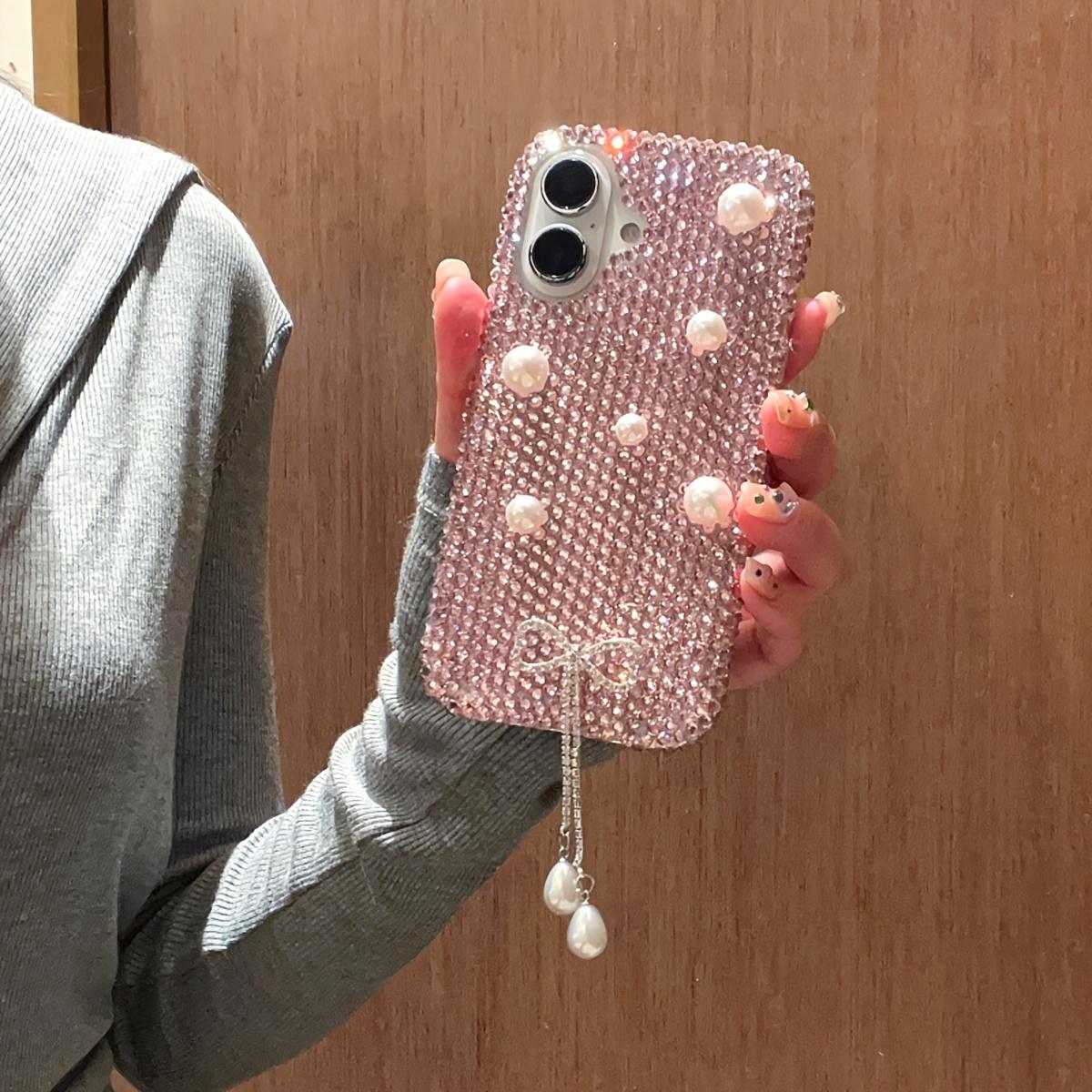 Чехол для телефона со стразами 2024 года с 3D-подвеской в виде банта из жемчуга, роскошный противоударный чехол для iPhone 16 15 14 13 12 11 Pro Max Acrylic&iPhone 13
Чехол для телефона со стразами 2024 года с 3D-подвеской в виде банта из жемчуга, роскошный противоударный чехол для iPhone 16 15 14 13 12 11 Pro Max Acrylic&iPhone 13