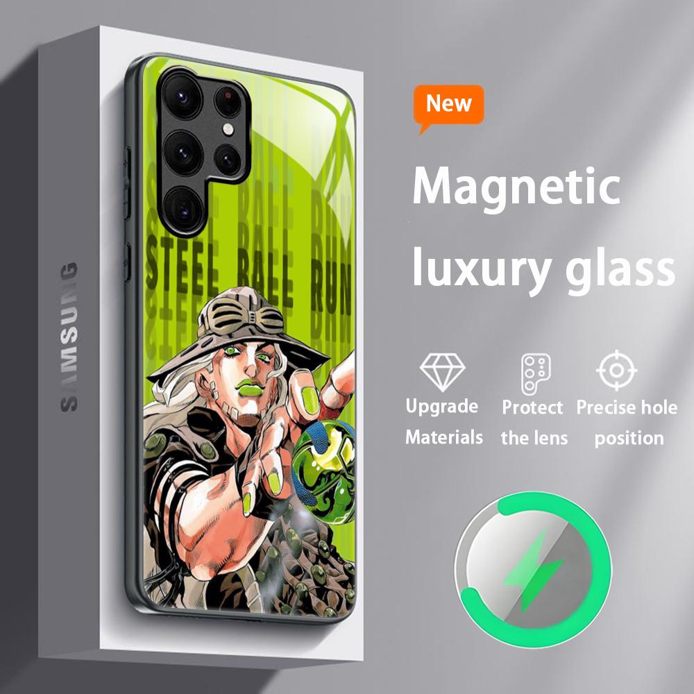 Чехол для телефона JOJO Steel Ball Run с принтом из комиксов для Samsung S25 S24 S23 S22 S21 S20 Plus Ultra Note20, стеклянный, магнитный Samsung S23
Чехол для телефона JOJO Steel Ball Run с принтом из комиксов для Samsung S25 S24 S23 S22 S21 S20 Plus Ultra Note20, стеклянный, магнитный Samsung S23