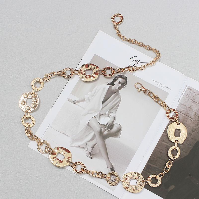 Metal waist chain - versatile belt for dresses & skirts - wide waistband with extended chain 108 золотий
Metal waist chain - versatile belt for dresses & skirts - wide waistband with extended chain 108 золотий