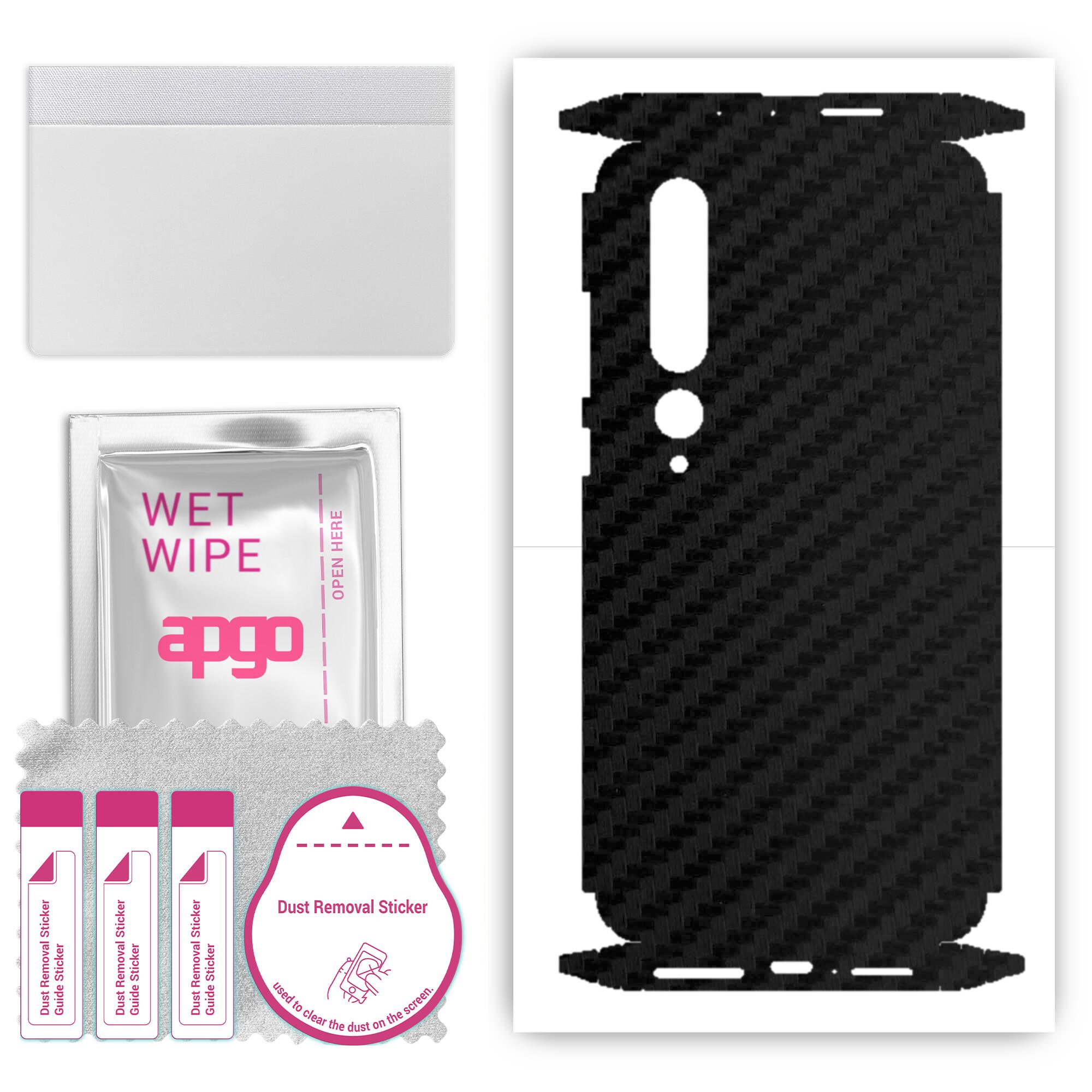 Apgo Protective Skin Sticker for the back+sides compatible with Xiaomi Mi 10 5G, Full Wrap Film, Foil, Vinyl - Pattern Carbon Black
Apgo Protective Skin Sticker for the back+sides compatible with Xiaomi Mi 10 5G, Full Wrap Film, Foil, Vinyl - Pattern Carbon Black