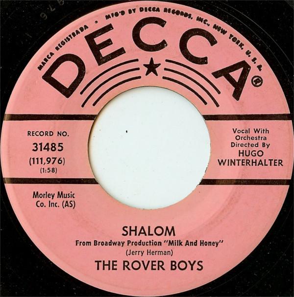 7-дюймовая пластинка ROVER BOYS - Шалом / Я слышу Гавану 31485 Decca 1963 США Поп Б/У
7-дюймовая пластинка ROVER BOYS - Шалом / Я слышу Гавану 31485 Decca 1963 США Поп Б/У