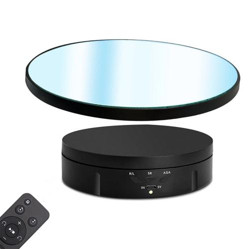 BAOSHISHAN Mirrored Electric Turntable, Rechargeable Electric Rotating Platform, 2-in-1 Electric Rotating Display Stand, Dual-Use Charging/Plug-in, 22
BAOSHISHAN Mirrored Electric Turntable, Rechargeable Electric Rotating Platform, 2-in-1 Electric Rotating Display Stand, Dual-Use Charging/Plug-in, 22