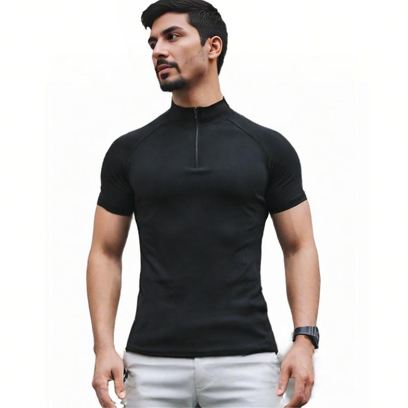 Muscleguys Men Running T-shirts Compression Shirt Summer Short Sleeve Tight Zip Collar Gym Polo Shirts Quick Dry Bodybuilding Fitness Tees M чёрный
Muscleguys Men Running T-shirts Compression Shirt Summer Short Sleeve Tight Zip Collar Gym Polo Shirts Quick Dry Bodybuilding Fitness Tees M чёрный