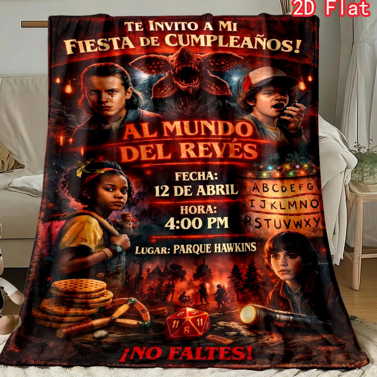 Stranger Things Retro Birthday Party Art Blanket, Demogorgon & Eleven Themed Soft Cover 80cm x 120cm
Stranger Things Retro Birthday Party Art Blanket, Demogorgon & Eleven Themed Soft Cover 80cm x 120cm