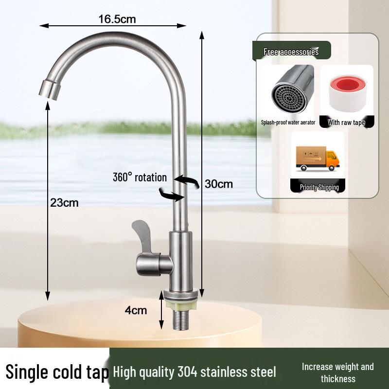 Stainless Steel Anti-Splash Hot & Cold Kitchen Faucet for Vegetable Sink & Washbasin
Stainless Steel Anti-Splash Hot & Cold Kitchen Faucet for Vegetable Sink & Washbasin
