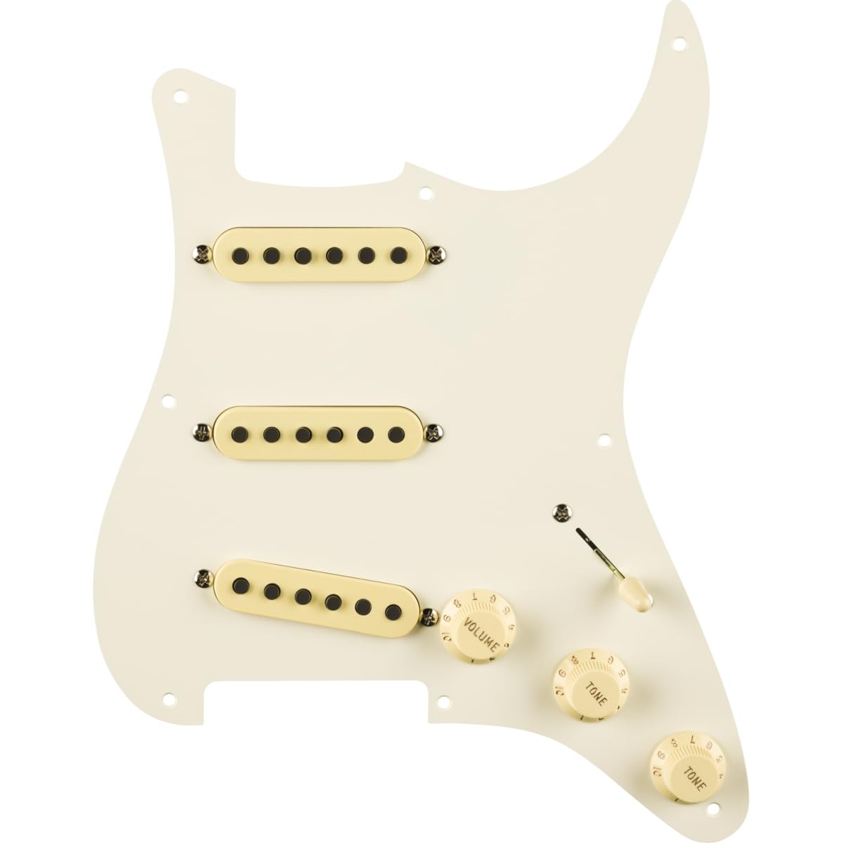 Strat Pickguard Eric Johnson Signature Parchment 8 Hole PG Fender Fender/Pre-Wired
Strat Pickguard Eric Johnson Signature Parchment 8 Hole PG Fender Fender/Pre-Wired