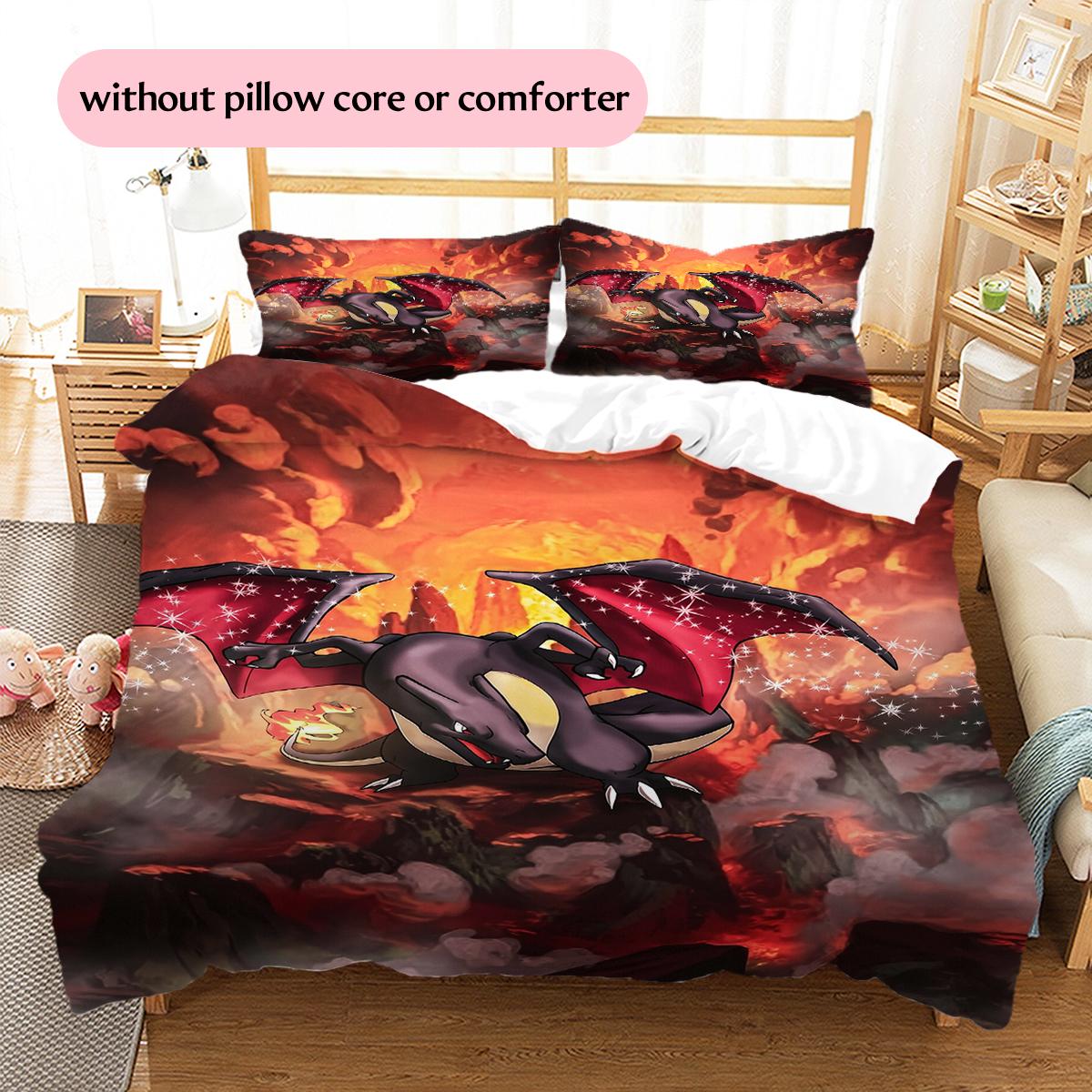 Charmander Pokémon Pattern Bedding Home Decoration Birthday Gift (1 * duvet cover + 2 * pillowcase, without core) 135x200cm
Charmander Pokémon Pattern Bedding Home Decoration Birthday Gift (1 * duvet cover + 2 * pillowcase, without core) 135x200cm