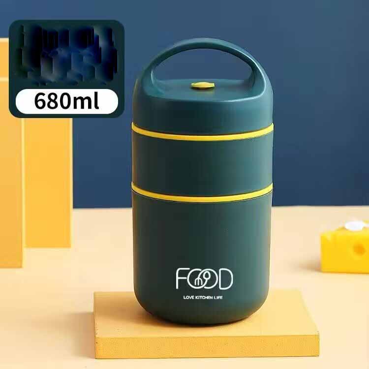 1 шт., вакуумный термос из нержавеющей стали 304, изолированный мешок для обеда, грелка для еды, суповая чашка, термос, контейнеры для бенто 680ml зелёный
1 шт., вакуумный термос из нержавеющей стали 304, изолированный мешок для обеда, грелка для еды, суповая чашка, термос, контейнеры для бенто 680ml зелёный