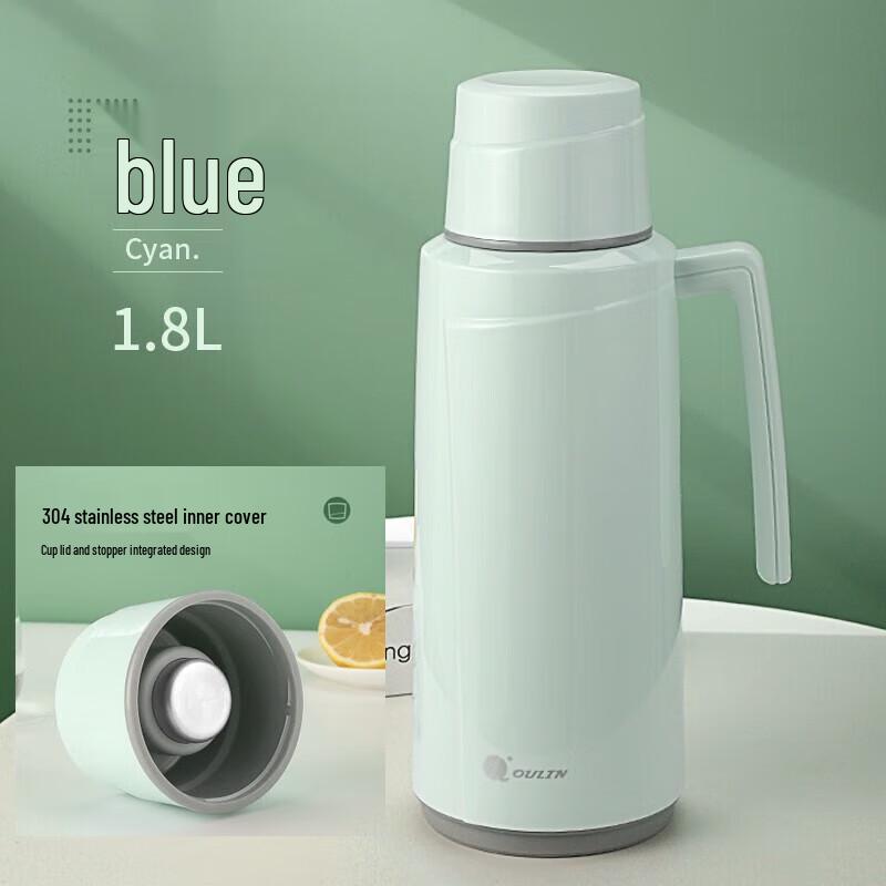 Термос Oulin зі скляною колбою великої місткості Yellow green 1.8L
Термос Oulin зі скляною колбою великої місткості Yellow green 1.8L