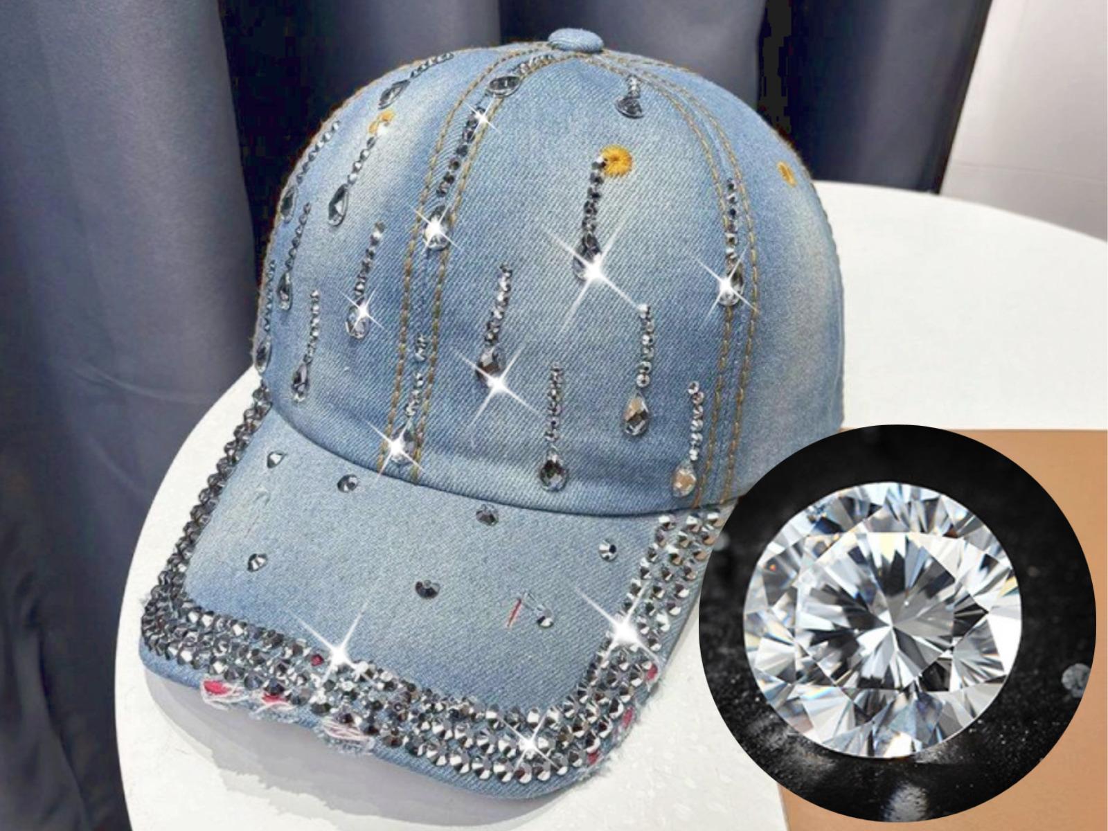 Ladies Denim Baseball Cap, Teardrop-Shaped Diaminted Fashionable Hat, Comfortable And Good-Looking Hat, Gift For Friends синій
Ladies Denim Baseball Cap, Teardrop-Shaped Diaminted Fashionable Hat, Comfortable And Good-Looking Hat, Gift For Friends синій
