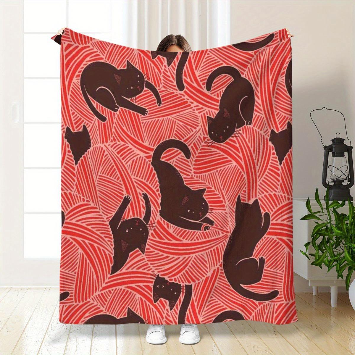 Funny black cat and leaf pattern Flannel printed blanket suitable for all seasons suitable for living room office sofa travel 75x90cm28x39in
Funny black cat and leaf pattern Flannel printed blanket suitable for all seasons suitable for living room office sofa travel 75x90cm28x39in