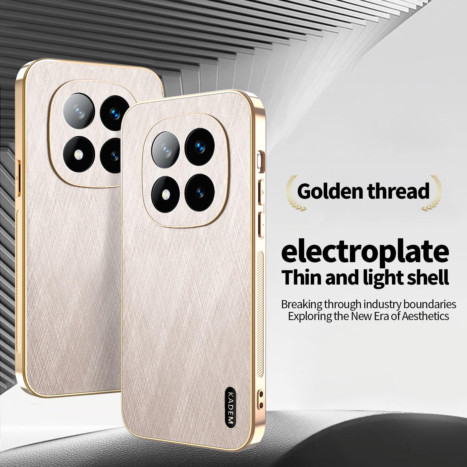 KADEM For Xiaomi Redmi Note 14 Pro+ 5G Case Electroplating Silk Texture PU+TPU Phone Back Cover Green
KADEM For Xiaomi Redmi Note 14 Pro+ 5G Case Electroplating Silk Texture PU+TPU Phone Back Cover Green
