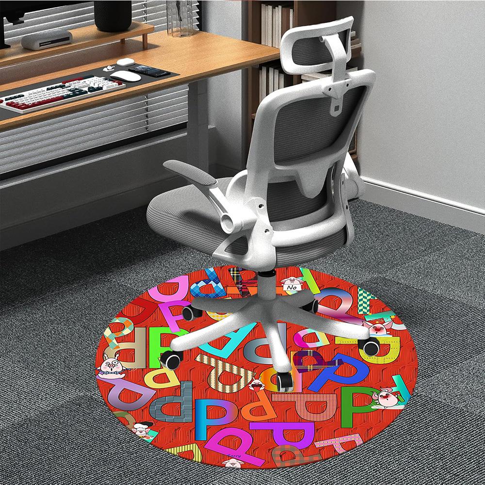 1pc Doodle Alphabet Chair Carpet for Office Non Slip, Machine Washable Rug for Office, Room Holiday Decor for Christmas, Birthday Polyester 80cm
1pc Doodle Alphabet Chair Carpet for Office Non Slip, Machine Washable Rug for Office, Room Holiday Decor for Christmas, Birthday Polyester 80cm