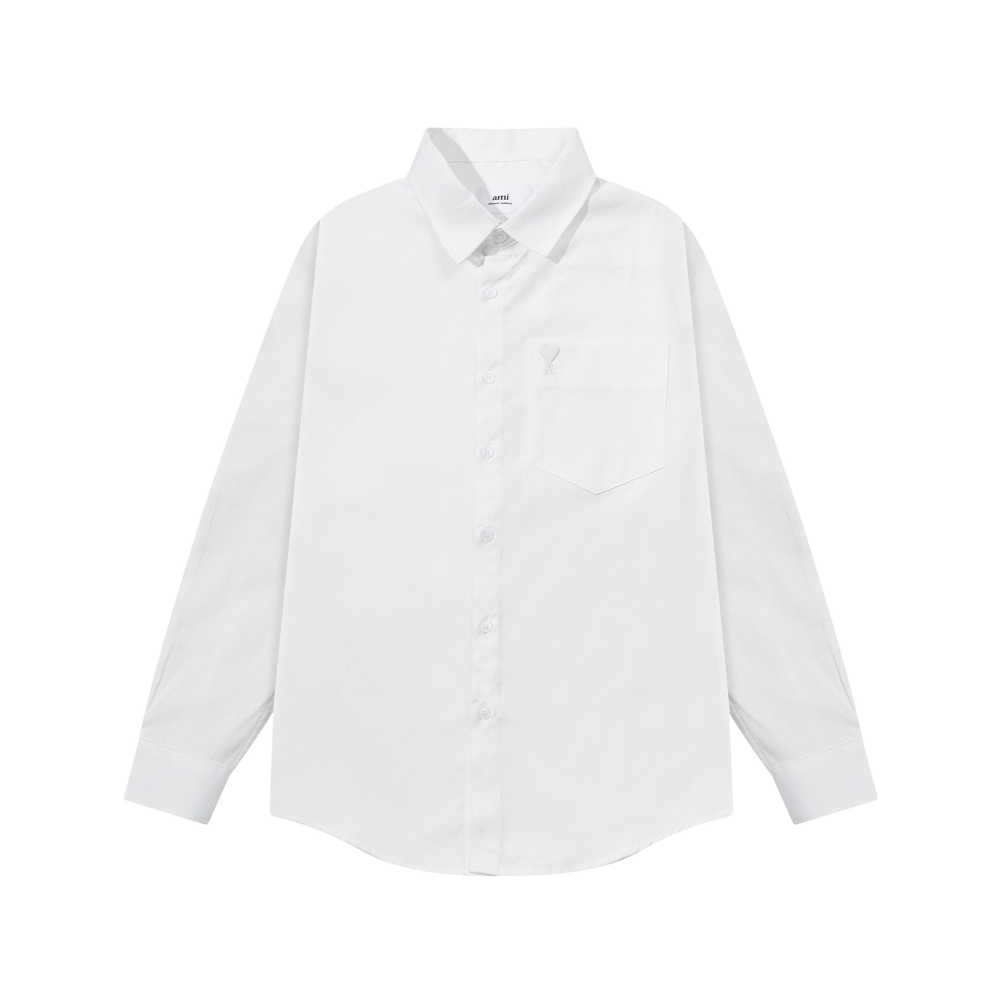 AMI 2025 Autumn New Product Chest Pocket Classic Invisible 3D Embroidered Small Love Casual Cotton Solid Color Long Sleeve Shirt M
AMI 2025 Autumn New Product Chest Pocket Classic Invisible 3D Embroidered Small Love Casual Cotton Solid Color Long Sleeve Shirt M