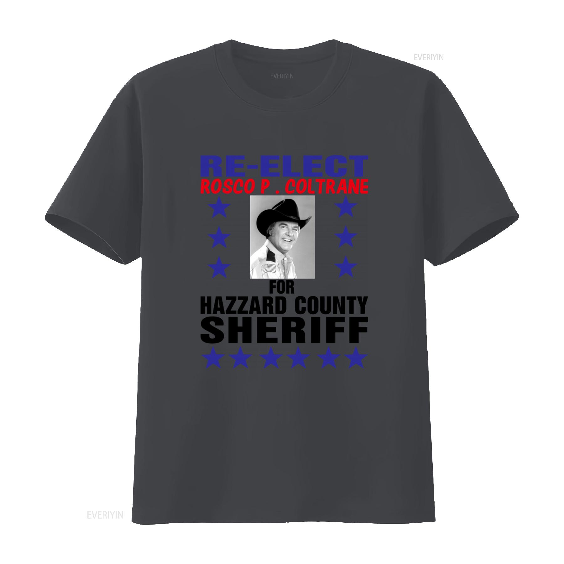 Re Elect Rosco P Coltrane for Hazzard County Sheriff T Shirt vintage Washed Comfortable Breathable Soft graphic streetwear 4XL
Re Elect Rosco P Coltrane for Hazzard County Sheriff T Shirt vintage Washed Comfortable Breathable Soft graphic streetwear 4XL
