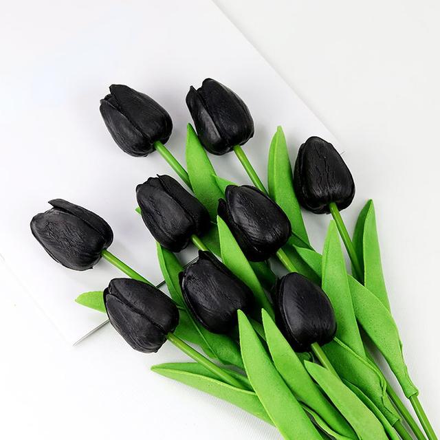 1PC 34cm PU Tulip Real Touch Штучні квіти Tulip Buquet for Christmas Halloween Wedding Home Party Decor Fail Flowers 1 Branch чорний
1PC 34cm PU Tulip Real Touch Штучні квіти Tulip Buquet for Christmas Halloween Wedding Home Party Decor Fail Flowers 1 Branch чорний