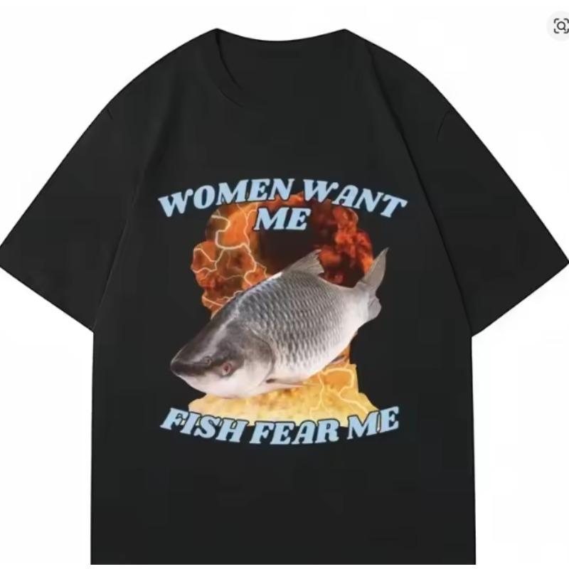 Funny Women Want Me Fish Fear Me Meme Graphic TShirt Fashion Harajuku Vintage Fishing T Shirts Unisex Women Tees T Shirts 4XL
Funny Women Want Me Fish Fear Me Meme Graphic TShirt Fashion Harajuku Vintage Fishing T Shirts Unisex Women Tees T Shirts 4XL