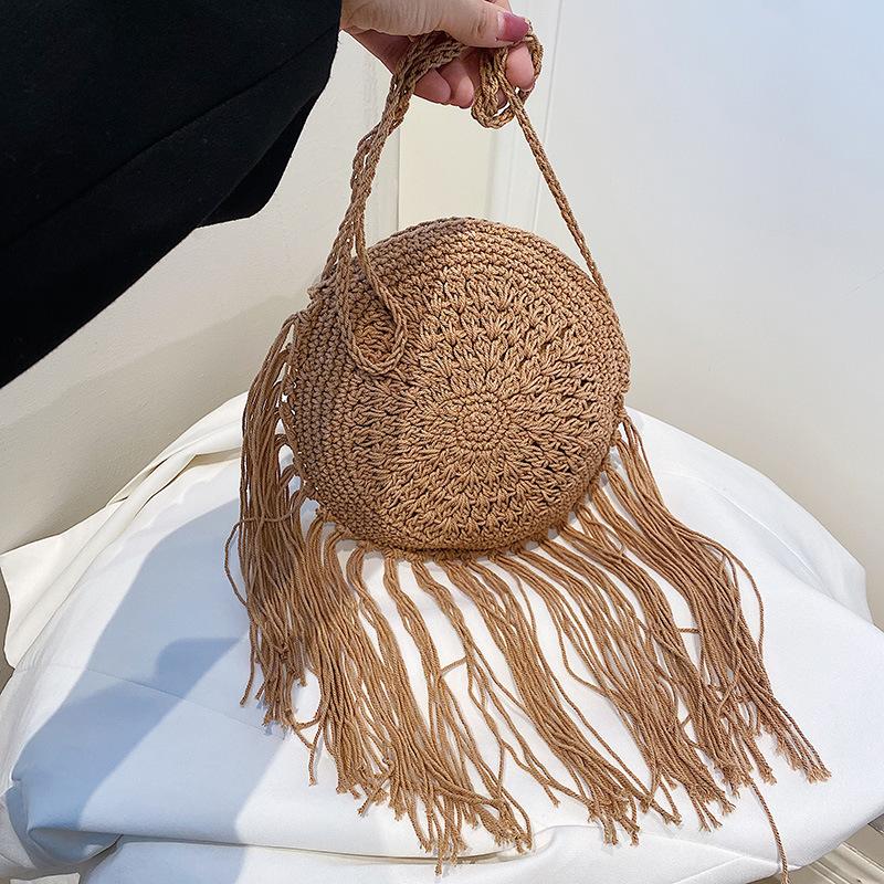 Handmade Cotton Woven Knitted Tassel Crossbody Bag Vintage Shoulder Messenger Bag Female Fashion Beach Summer Handbags 2023 Bag as picture
Handmade Cotton Woven Knitted Tassel Crossbody Bag Vintage Shoulder Messenger Bag Female Fashion Beach Summer Handbags 2023 Bag as picture