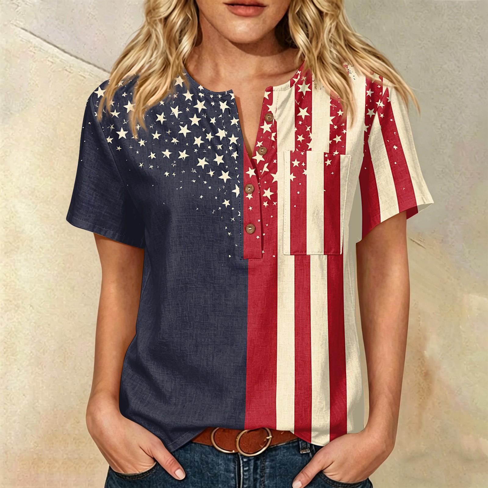 Women s Short Sleeve Henley Shirt with Front Pocket Cotton Linen Blend Fabric Patriotic Print Summer Casual Top L хакі
Women s Short Sleeve Henley Shirt with Front Pocket Cotton Linen Blend Fabric Patriotic Print Summer Casual Top L хакі