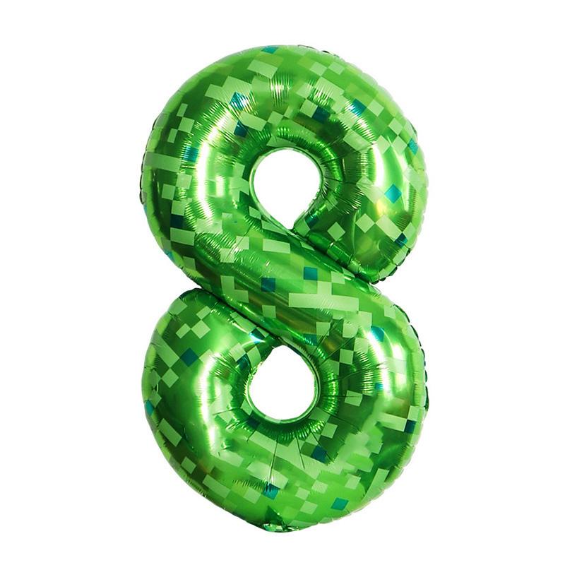 40-дюймовый зеленый мозаичный номерный фольгированный шар для детей, мальчиков, игровая тематика, украшение для дня рождения, сувениры, цифровые шары 0-9, принадлежности, подарок 8
40-дюймовый зеленый мозаичный номерный фольгированный шар для детей, мальчиков, игровая тематика, украшение для дня рождения, сувениры, цифровые шары 0-9, принадлежности, подарок 8