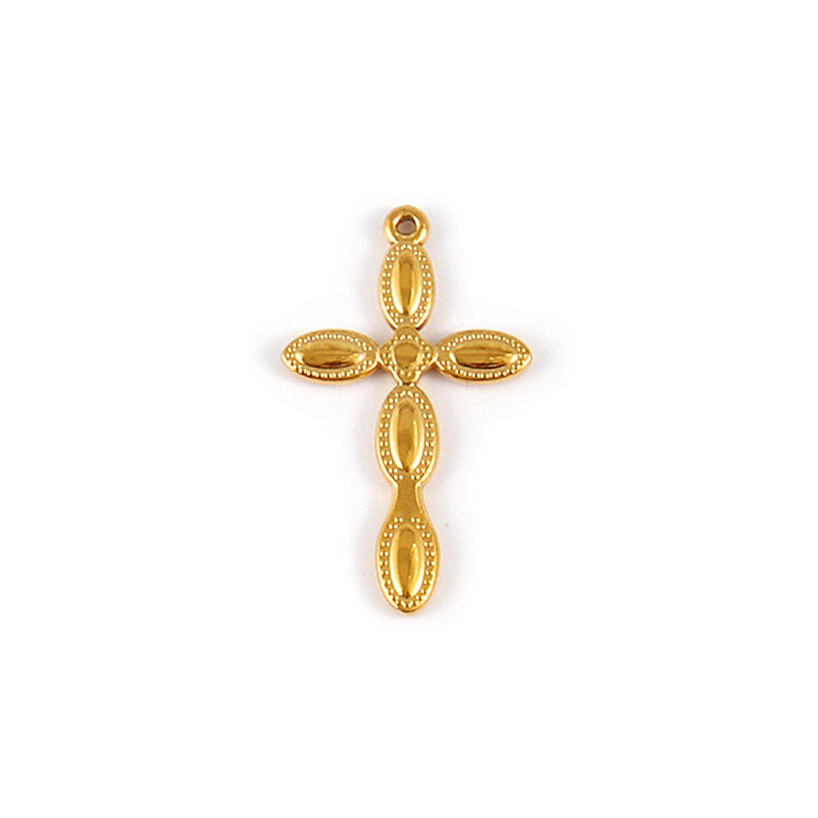 1 Piece 304 Stainless Steel Religious Pendants 18K Gold Plated Cross Charms For DIY Necklace Keychains Jewelry Making Findings
1 Piece 304 Stainless Steel Religious Pendants 18K Gold Plated Cross Charms For DIY Necklace Keychains Jewelry Making Findings
