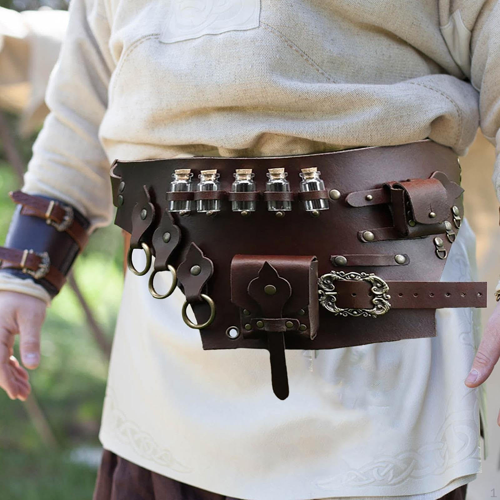 Medieval Belt Pouch Fanny Pack Potion for Casual Role Play Halloween Party коричневий
Medieval Belt Pouch Fanny Pack Potion for Casual Role Play Halloween Party коричневий