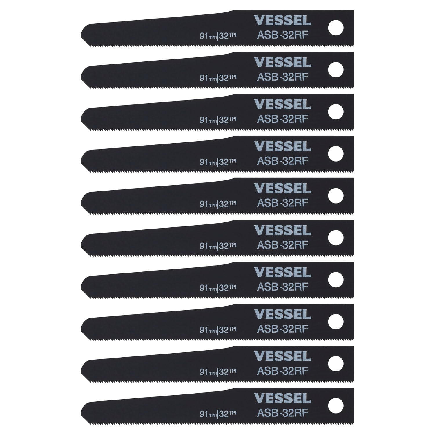 VESSEL Air Saw Thick Replacement 32 Pack of Blades, Tip, Blades, Teeth, 10, ASB-32RF чорний
VESSEL Air Saw Thick Replacement 32 Pack of Blades, Tip, Blades, Teeth, 10, ASB-32RF чорний