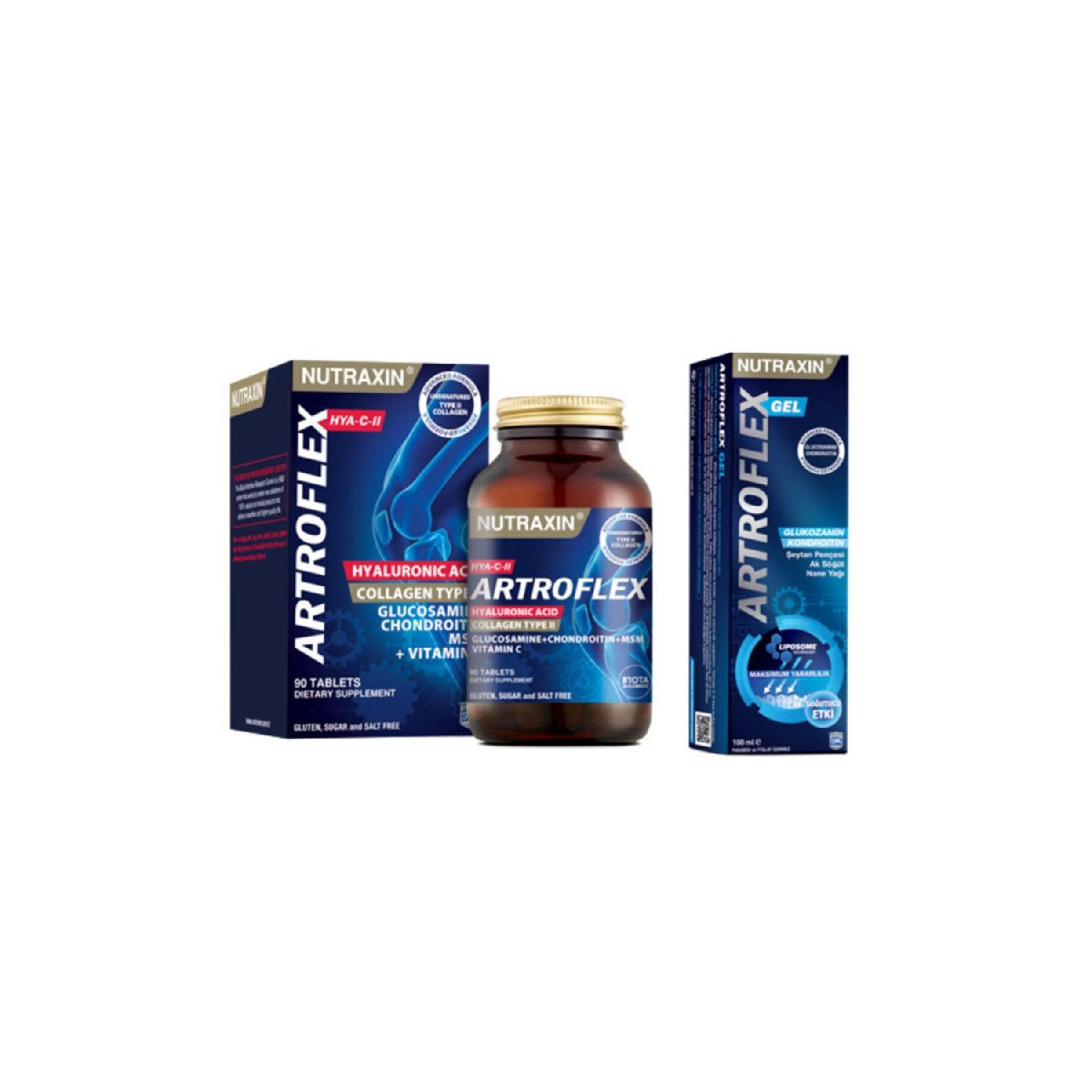 Artroflex Hya-c-ii Type 2 Collagen Reinforcing Food 90 Tablet Ekrem Pain Gel 100 Ml
Artroflex Hya-c-ii Type 2 Collagen Reinforcing Food 90 Tablet Ekrem Pain Gel 100 Ml