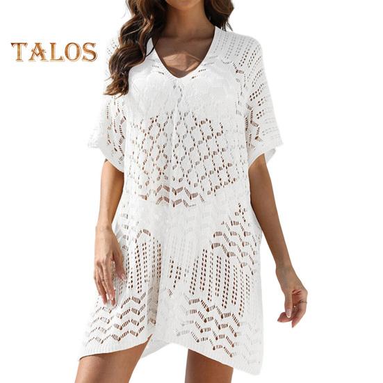 Женский сетчатый вязаный крючком купальник, накидка с V-образным вырезом, коротким рукавом, открытая пляжная одежда, свободное бикини, накидка для отпуска и путешествий белый
Женский сетчатый вязаный крючком купальник, накидка с V-образным вырезом, коротким рукавом, открытая пляжная одежда, свободное бикини, накидка для отпуска и путешествий белый