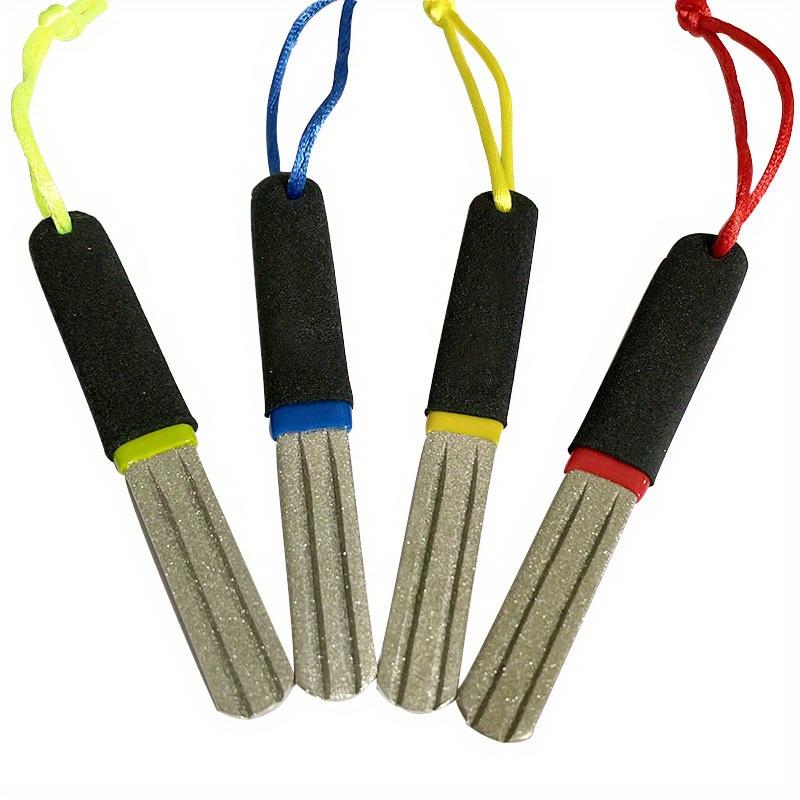 4PCS/SET Diamond Hook Grinding Tool - Fishhook File Grinding Stone Double-color Handle Grinding Stone Double-sided File Brown
4PCS/SET Diamond Hook Grinding Tool - Fishhook File Grinding Stone Double-color Handle Grinding Stone Double-sided File Brown