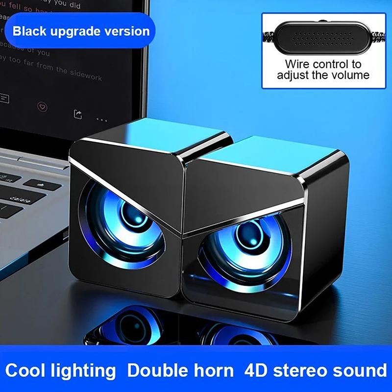 Usb Wired Computer Speakers 4D Shocking Stereo Surround Sound Led Pc Speakers Gaming Bass Wired For Desktop Computer Laptop 02 upgrade
Usb Wired Computer Speakers 4D Shocking Stereo Surround Sound Led Pc Speakers Gaming Bass Wired For Desktop Computer Laptop 02 upgrade