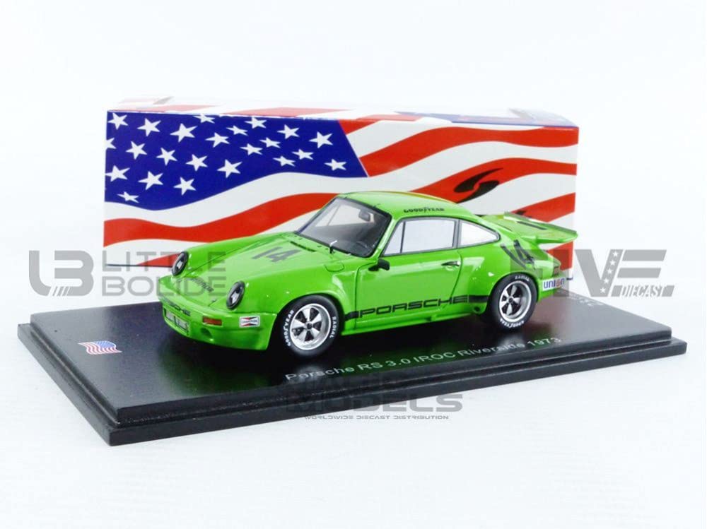 Spark National Model Porsche RS 1973 IROC Riverside Fittipaldi 1/43 3.0 #14 E.
Spark National Model Porsche RS 1973 IROC Riverside Fittipaldi 1/43 3.0 #14 E.
