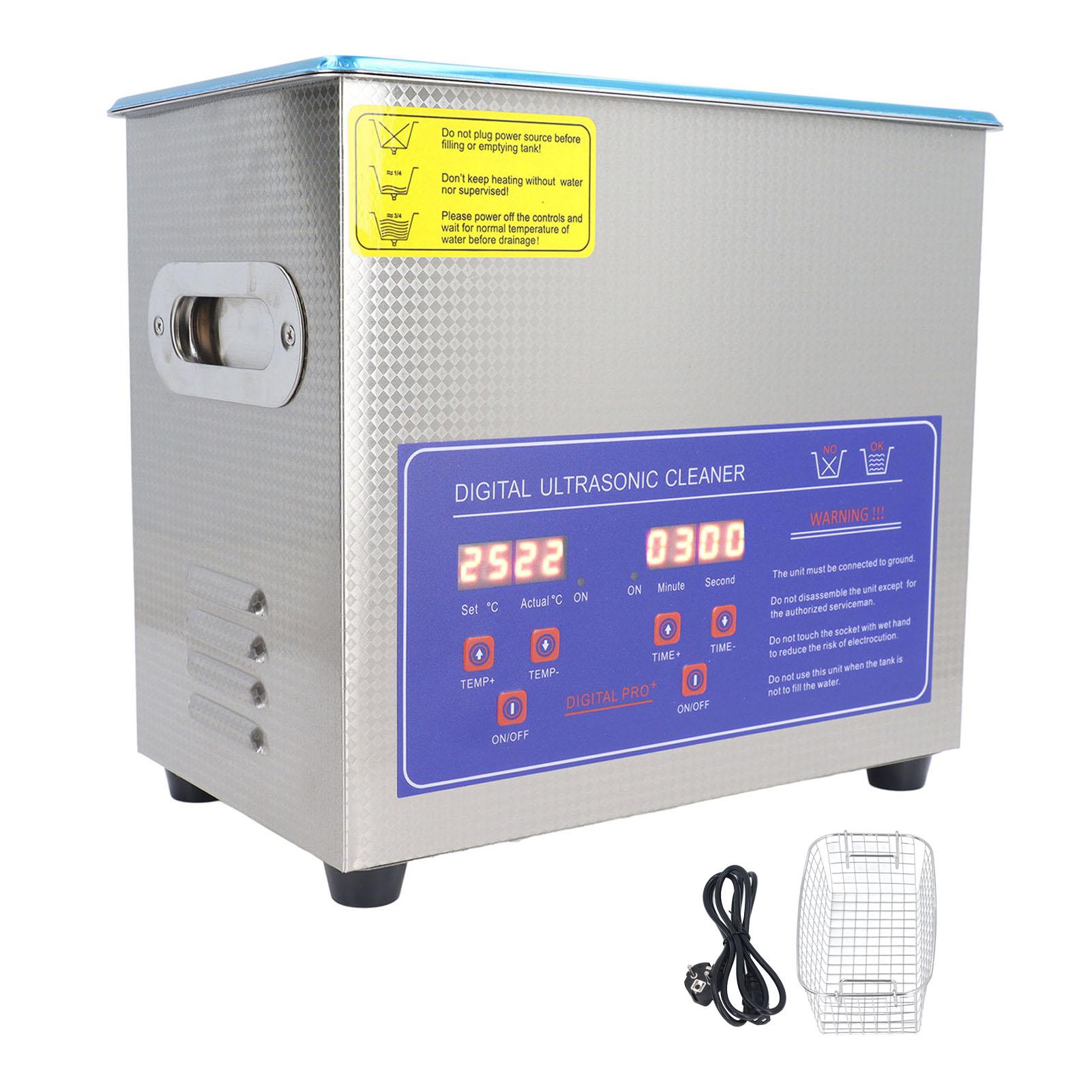3L 120W Ultrasonic Cleaner with Timer Adjustable Temperature 40KHz Digital Cleaning Machine 100W
3L 120W Ultrasonic Cleaner with Timer Adjustable Temperature 40KHz Digital Cleaning Machine 100W