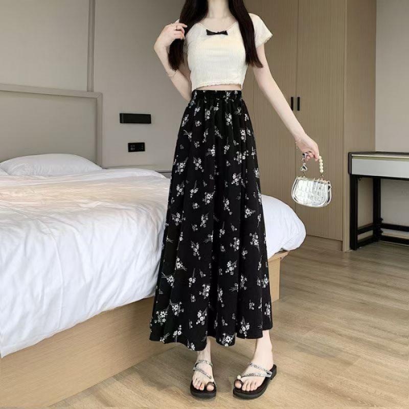 Elegant Black and White Floral High-Waisted Midi Skirt M (80-100 Jin) чорний
Elegant Black and White Floral High-Waisted Midi Skirt M (80-100 Jin) чорний