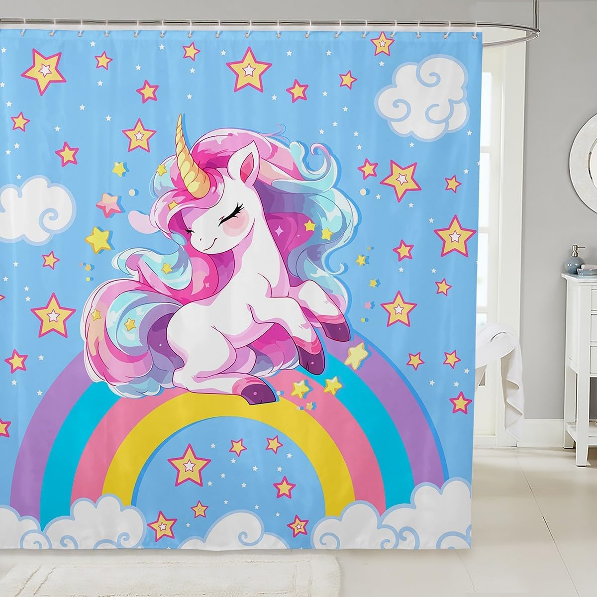 Mancute Frog Kids Shower Curtains,Lavender Flowers Butterfly Romantic Bathroom Curtains For Girls Boys Women,Cartoon Animals W60H190(CM)-1 Pcs
Mancute Frog Kids Shower Curtains,Lavender Flowers Butterfly Romantic Bathroom Curtains For Girls Boys Women,Cartoon Animals W60H190(CM)-1 Pcs